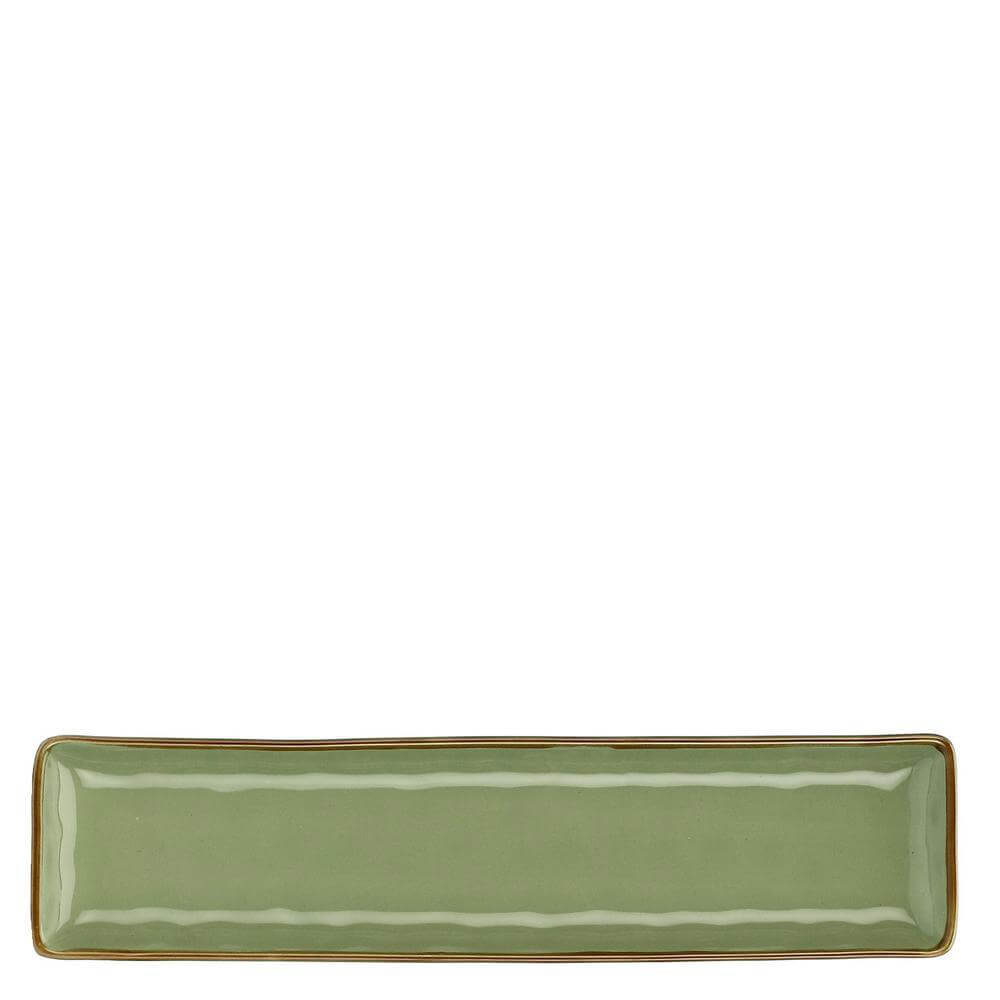 Rose & Tulipani Concerto Verde Oliva Tray 32x8cm